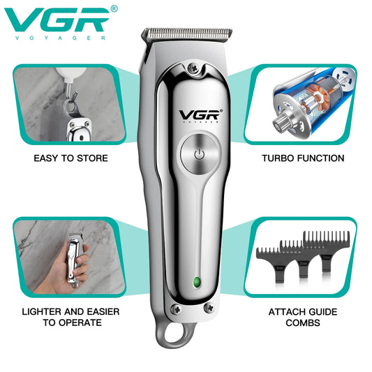 VGR Hair Trimmer Professional Hair Clipper Wireless Hair Cutting Machine Electric Zero Cutting Machine Trimmer for Men V-071