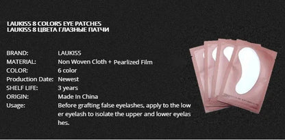 25/50/100Pairs Eye Patches Under Eyelash Pads for Building Paper Patches Lint Free Stickers for False Eyelashes LAUKISS