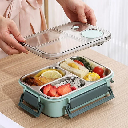 850ml Portable Lunch Boxes for Children Adults Thermo Soup Bento Box Stainless Steel Insulated Heating Food Storage Container