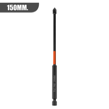 Strong Magnetic Batch Head PH2 Cross Screwdriver Set Impact Drill Bit Screw Alloy Steel Non-slip Cross Screwdriver 25-150mm