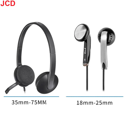 10pc Thickened Foam Ear Pads For Headphones Sponge Replacement Cushions Covers Earphones Case 35mm 40mm 50mm 55mm 60mm 70mm 75mm