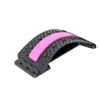 Back Support Back Stretching Device,Back Massager for Bed Chair Car,Multi-Level Lumbar Support Stretcher Spinal Muscle Pain Reli