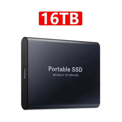 Anti-Shock Design SSD 2TB 4TBNew Portable External Hard Drive 16TB Mass Capacity Solid State Disk USB3.2 TYPE-C for Laptop PC