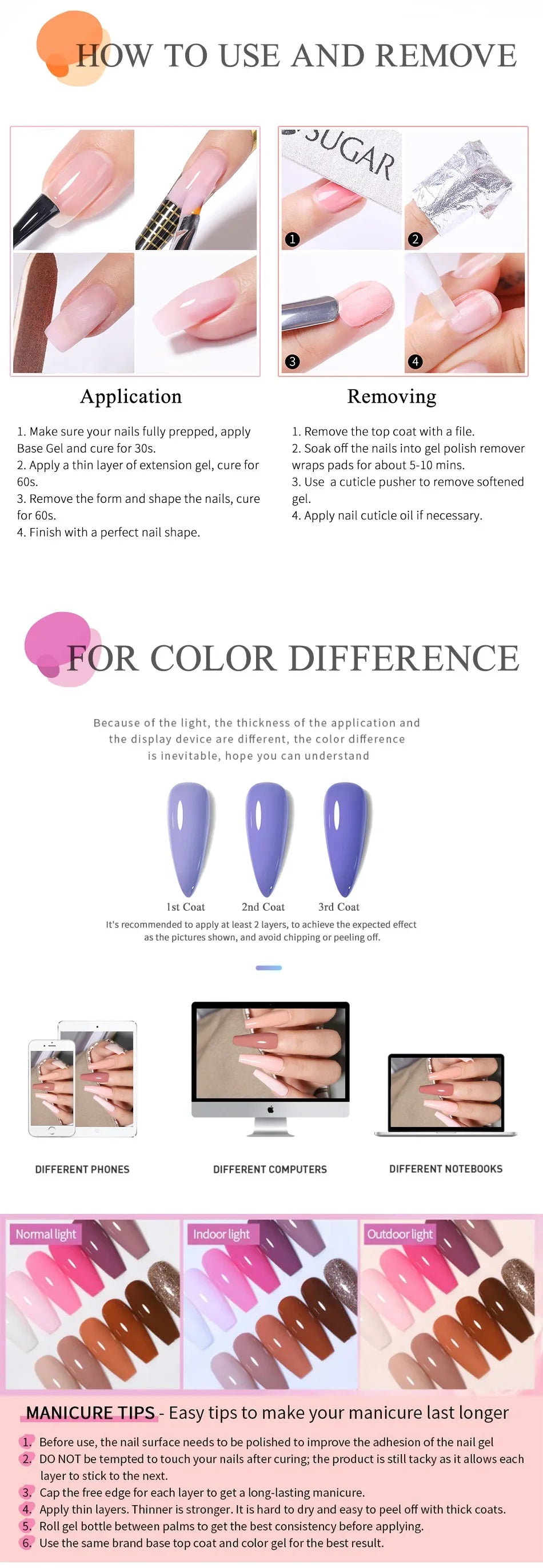 UR SUGAR 150g Extension Jelly Nude Pink Rose Red Quick Extension Gel Nail Polish Nail Extension UV LED Manicure Soak Off