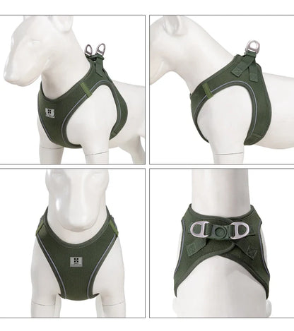 Dog Harness Leash Set for Small Medium Dog Adjustable Reflective Puppy Cat Harness pet Vest Chihuahua Dachshund Outdoor Walking