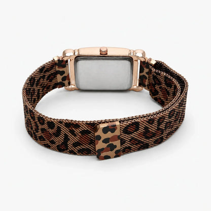 New Watches for Women Square Rose Gold Wrist Watches Fashion Leather Brand Watches Ladies Quartz Watch Clock Montre Femme