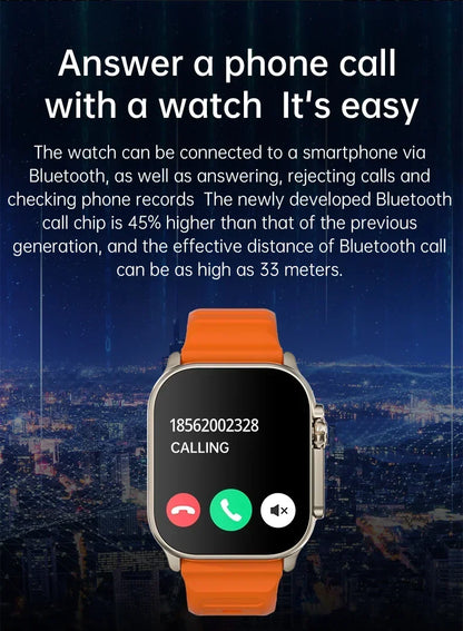 Original T800 Ultra2 Smart Watches 2.19 Inch Smart Watch Bluetooth Call IWO Series 8 Sports Smartwatch Women Men For IOS Android