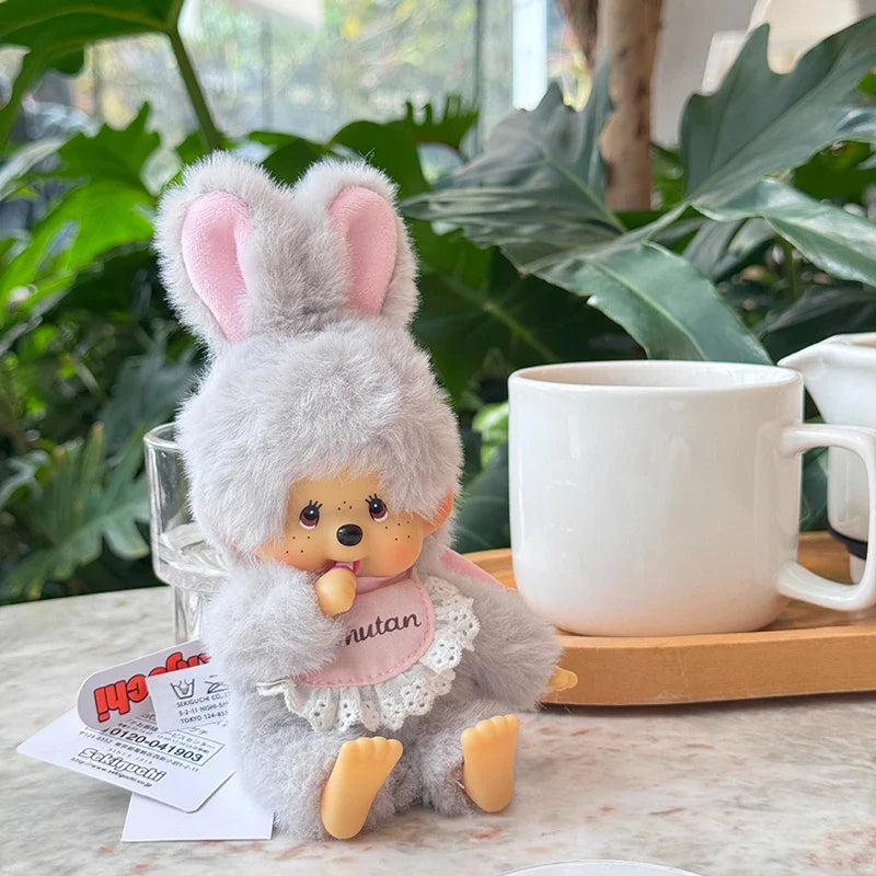 Monchhichi Plush Keychain Kawaii Monchichi Pendant Backpack Charms Cartoon Monchich Keyring Party Favor Gifts 키티 몬치치 モンチッチ
