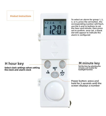 Intelligent Timed Reminder Medicine Box 28 Compartment Weekly Smart Pill Box with Sound Alarm for Elderly Medicine Reminder