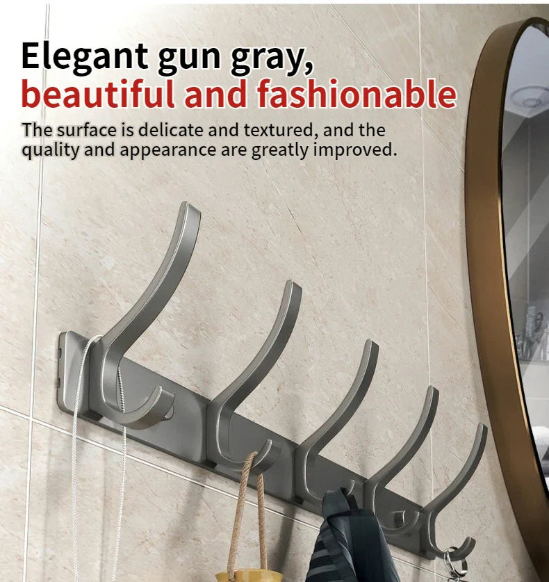 no drill Door Behind Hook Storage Wall Hanging Clothes Hanger Coat Hook Punch-free Hanger Bedroom Organizer Storage Kitchen Acce