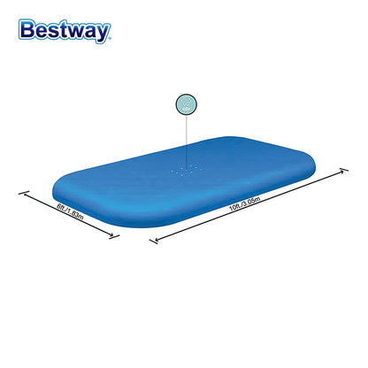 Bestway 58108 120x 72 Inch Home Pool Cover10 x 6’/3.05m x 1.83m Pool Cover for Patio PVC Inflatable Pools or Swimming Pools