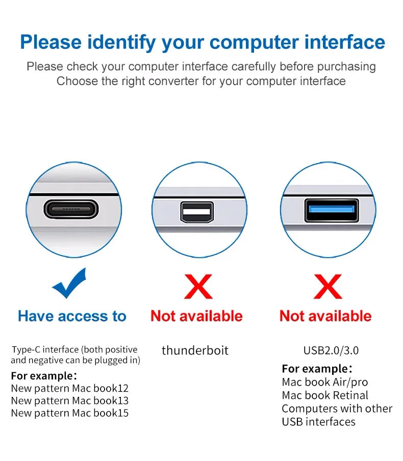 3 In 1 Usb-C Usb Hub Male To Female Hdmi-Compatible 4k Usb 3.1 Type-C To Usb 3.0 Charging Adapter For Macbook Air 12 Converter