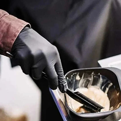 100/50/20PCS Black Nitrile Gloves Thickened Disposable Gloves for Cleaning Hairdressing  Waterproof Dishwashing Tattoo Gloves
