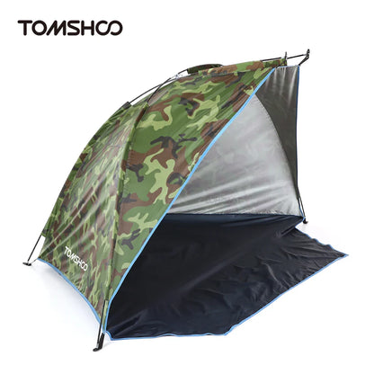TOMSHOO Camping Tent Outdoor Sports Sunshade Tent Oxford Fabric Lightweight Tent for Fishing Picnic Beach Park