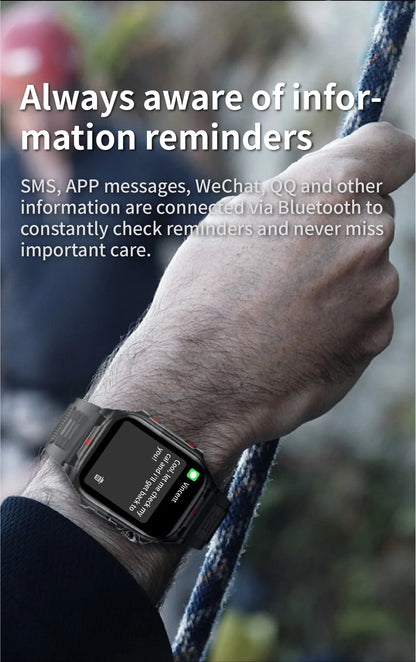 Electronic Smart Watch BT Call Heart Rate Monitor Smartwatch Fitness Tracker Waterproof Sport Watches for Man Woman Android 2026