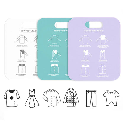 68cm/48cm Plastic Clothes Folding Board Durable Kids Laundry Folder Easy and Fast Shirt Folding Board Home Storage Tool for Kids
