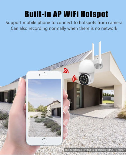 2MP 1080P Eseecloud APP  Full Color Wireless PTZ  IP Dome Camera AI Humanoid Motion Detection Home Security CCTV Monitor