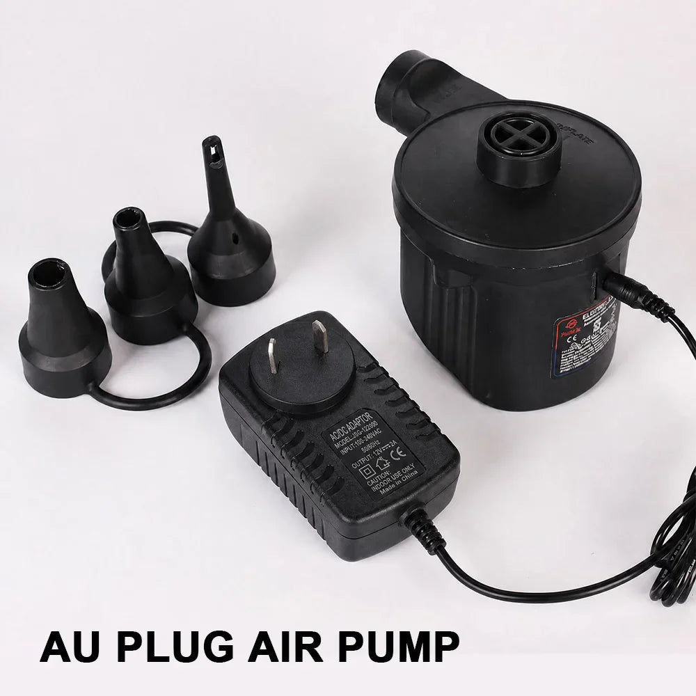Portable Electric Air Pump with Multiple Nozzles for Quick, Suitable for Swim Ring, Pool Rafts and Inflatable Toys