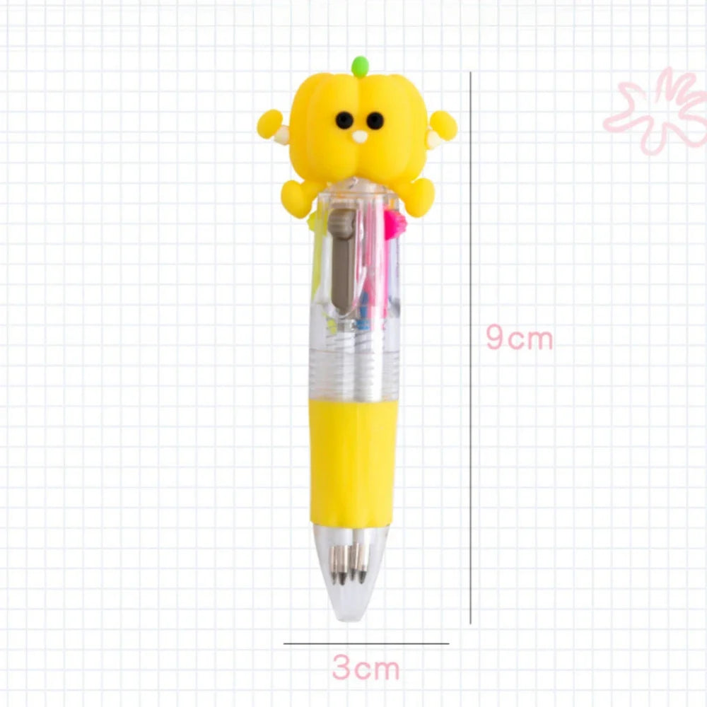 5-30 Pcs Cute Cartoon Four-color Pen for Kids Birthday Kindergarten Home-school Carnival Christmas Boys and Girls Gift Rewards