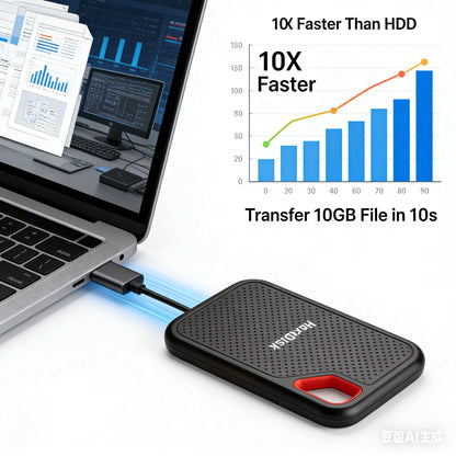Slim Portable External SSD 128TB Hard Disk High Speed 4TB for Notebook Computer Reliable Storage Devices in 1TB and 16TB Sizes