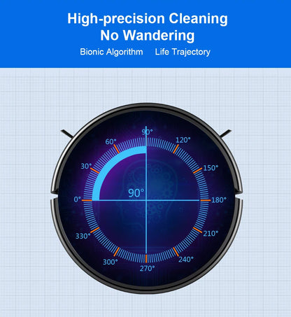 Robot Vacuum Cleaner LIECTROUX N7S-U,Smart Mapping,WiFi App,6KPa,5200MAH ,Brushless Motor,Ideal for Pet Hair