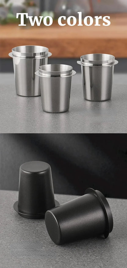 Coffee Dosing Cup Sniffing Mug for Espresso Machine Wear Resistant Stainless Steel Coffee Dosing Cup Drop Shipping 58/53/51mm