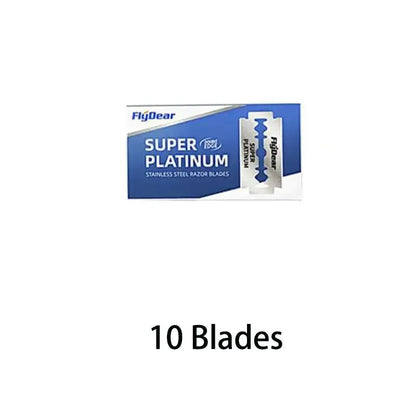 10/50/100Pcs Stainless Steel Razor Blade Old-Fashioned Manual Double-Sided Razor Blade Hairdressing Barber Shop Tools