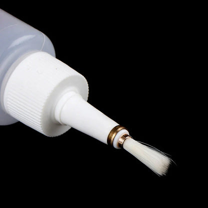 50ml Plastic Clear Liquid Alcohol Bottle Rosin Solder Flux Paste Bottle Dropper With Brush For Welding Repair Tools