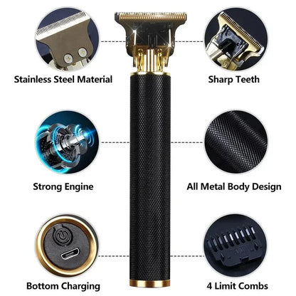 Electric Hair Cutting Machine And the accessories  T9 Clipper Hair Rechargeable Man Shaver Trimmer For Men's Barber Professional