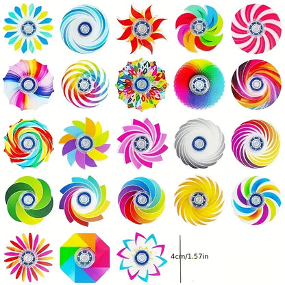 5/10/20pcs Mini Ranbow Fidget Spinner Sensory Stress Relief Toys Kids Birthday Party Favor Classroom Prize Goodies Bags Stuffer
