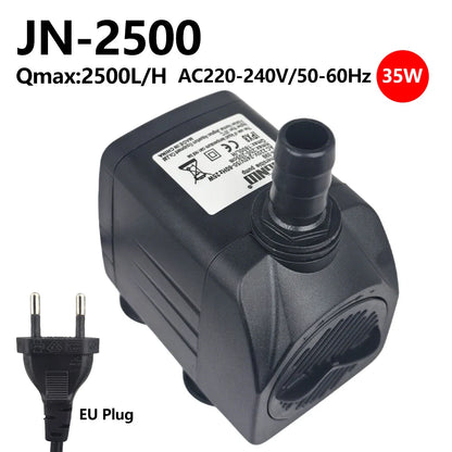 AC220V Multi-functional Silent Aquarium Submersible Pump, Landscape Large-flow Water Spray Pump,Fish Pond Water Circulation Pump