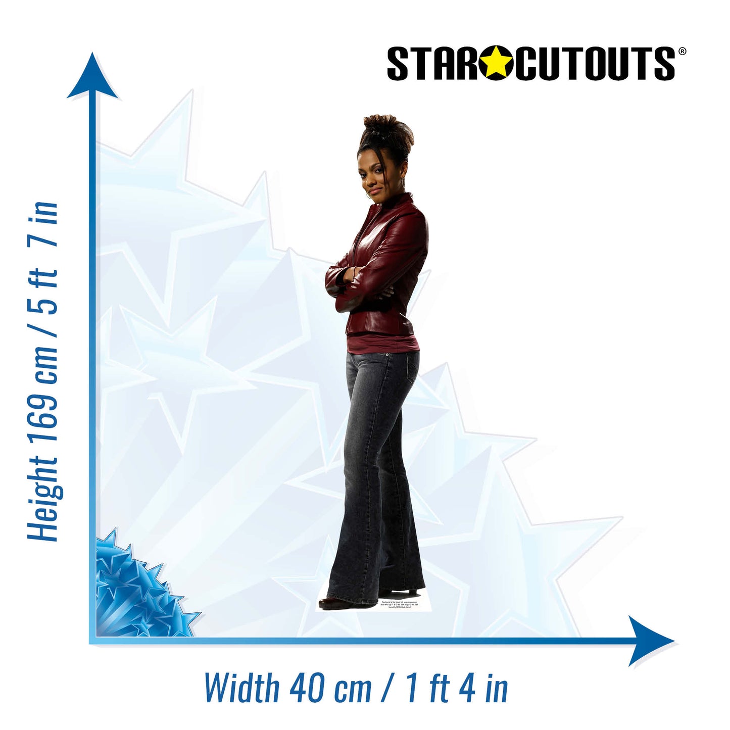 SC009 Martha Jones Cardboard Cut Out Height 175cm
