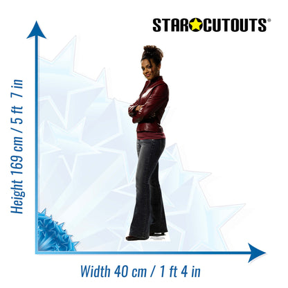 SC009 Martha Jones Cardboard Cut Out Height 175cm