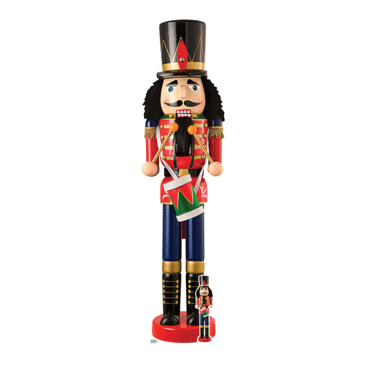 SC4197 Christmas Nutcracker Doll Cardboard Cut Out Height 194cm
