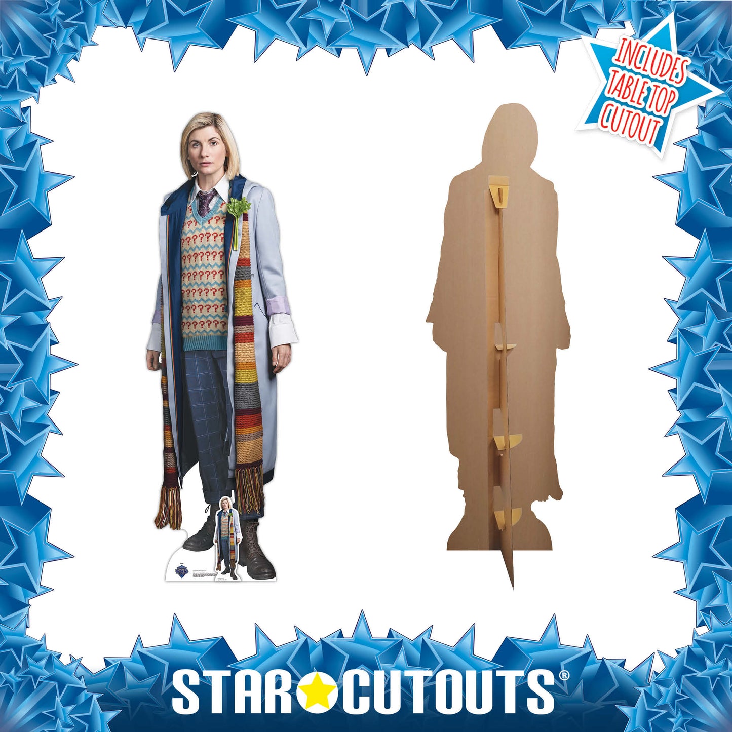 SC4229 Thirteenth Doctor Multi Jodie Whittaker Cardboard Cut Out Height 171cm