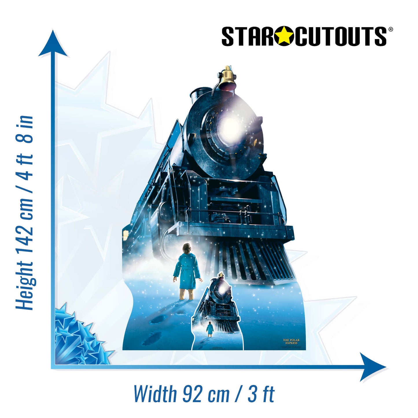 SC4380 Polar Express Train Cardboard Cut Out Height 142cm