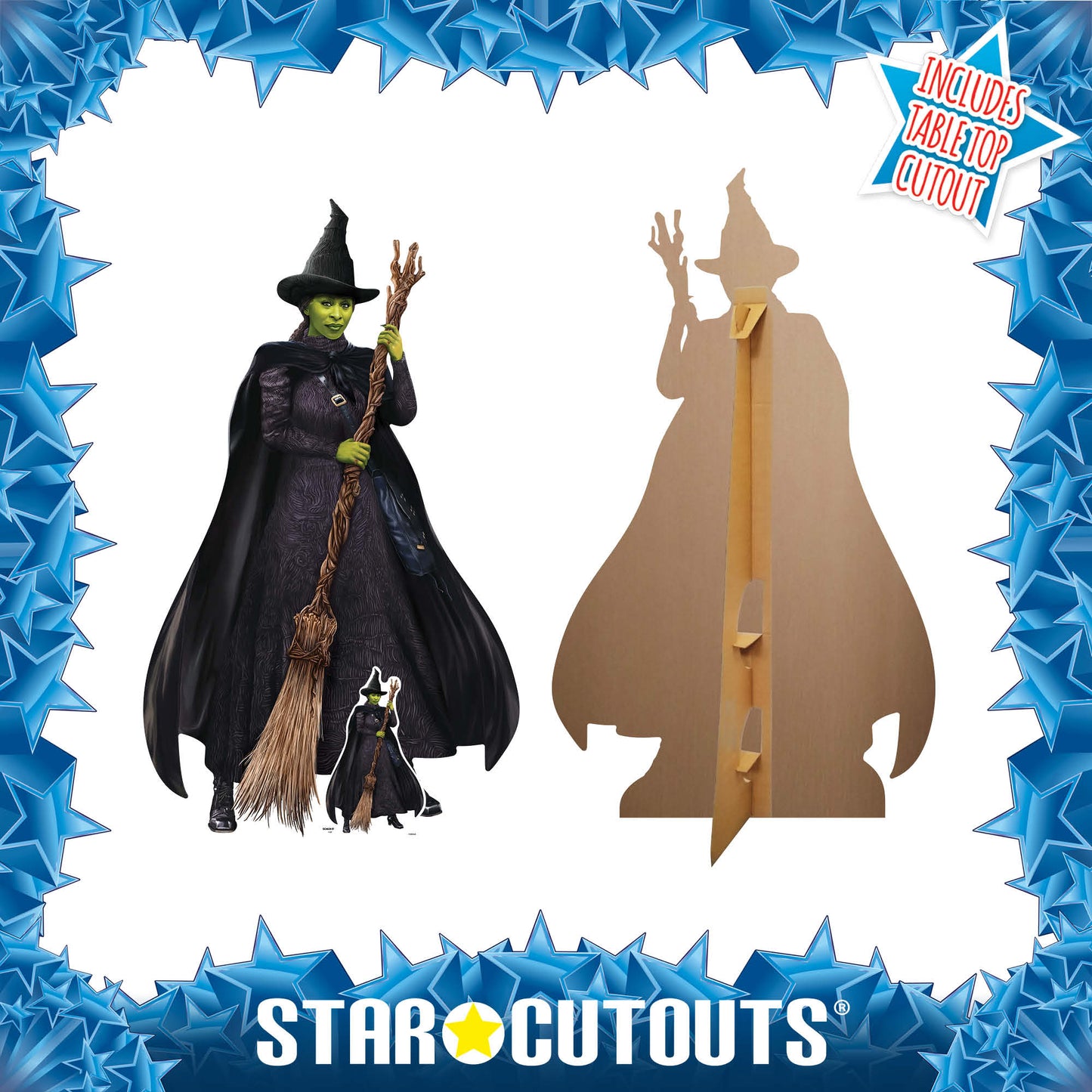 SC4629 Elphaba Wicked Green Witch Cardboard Cut Out Height 159cm