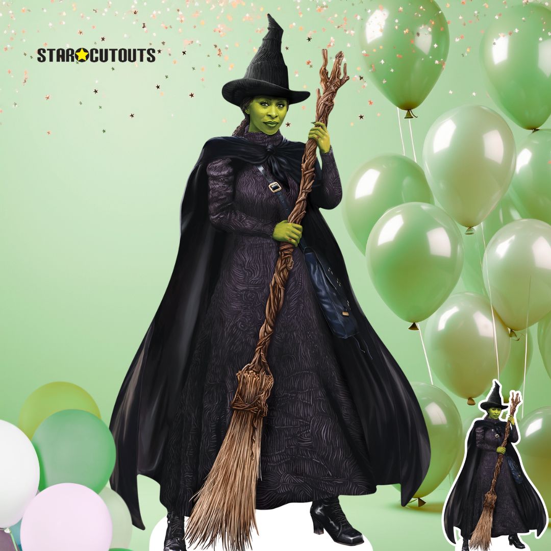 SC4629 Elphaba Wicked Green Witch Cardboard Cut Out Height 159cm