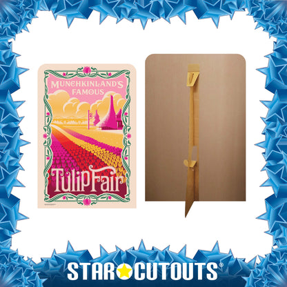 SC4655 Wicked Munchkinland Tulip Fair Backdrop Single Cardboard Cut Out Height 133cm