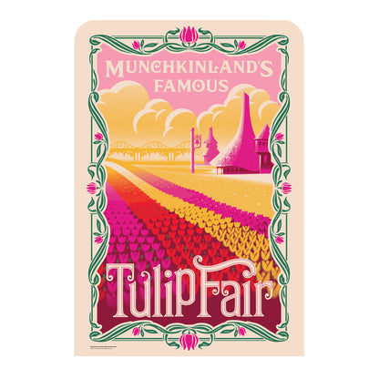 SC4655 Wicked Munchkinland Tulip Fair Backdrop Single Cardboard Cut Out Height 133cm