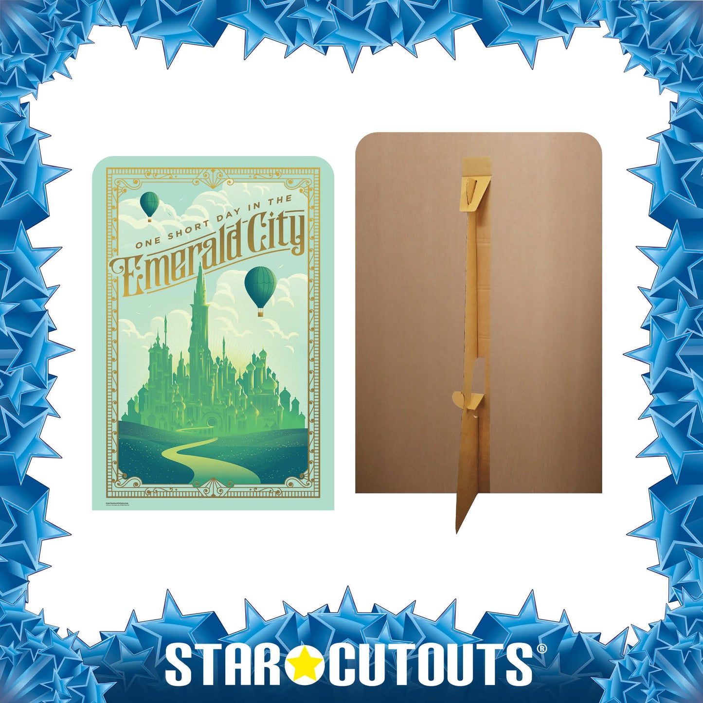 SC4656 Wicked Emerald City Backdrop Single Cardboard Cut Out Height 133cm