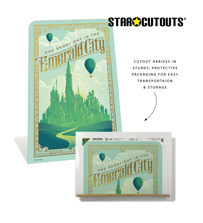SC4656 Wicked Emerald City Backdrop Single Cardboard Cut Out Height 133cm