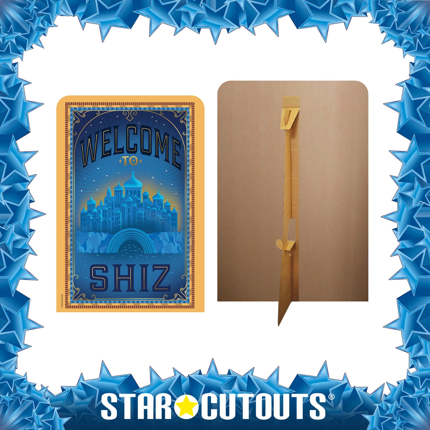 SC4657 Wicked Welcome To Shiz Backdrop Single Cardboard Cut Out Height 133cm