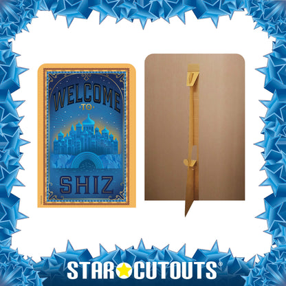 SC4657 Wicked Welcome To Shiz Backdrop Single Cardboard Cut Out Height 133cm