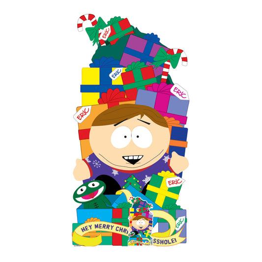 SC4663 South Park Adult Animation  Cartman Christmas Gifts Stack  Cardboard Cut Out Height 180cm