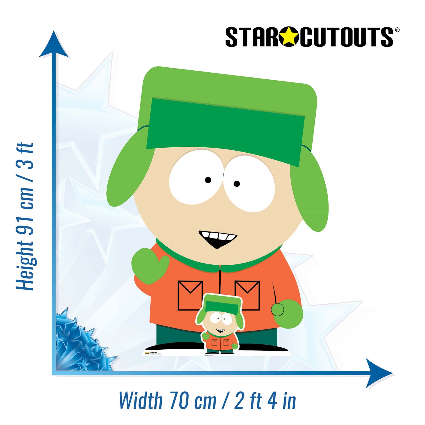 SC4694 South Park Kyle Cardboard Cut Out Height 91cm