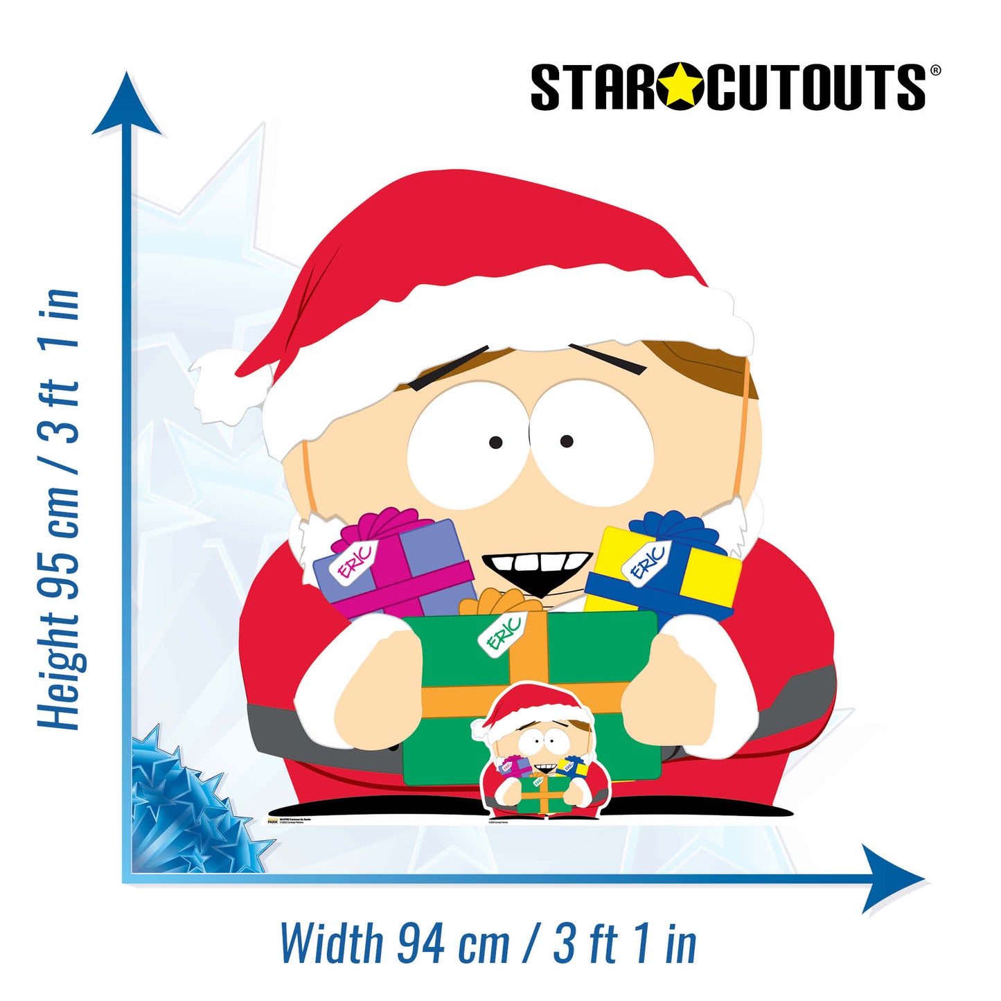 SC4700 South Park Cartman as Santa  Cardboard Cut Out Height 95cm