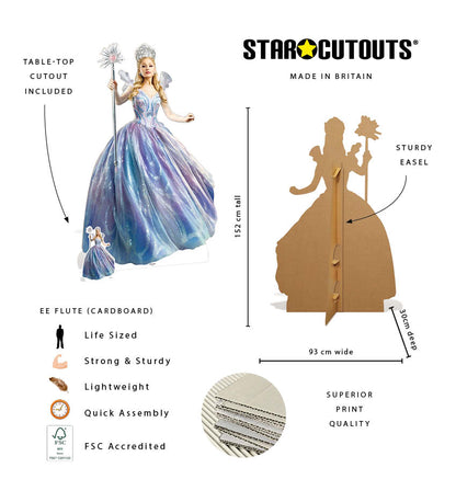 SC4735 Wicked For Good Glinda Cardboard Cut Out Height 152cm