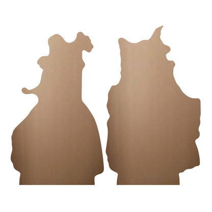 SC4757 Wicked For Good Glinda Elphaba Shelf Top Pack Cardboard Cut Out Height 32cm