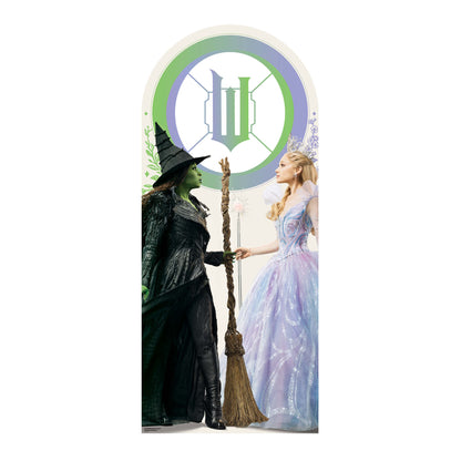 SC4786 Wicked For Good - Glinda & Elphaba -  W Backdrop Single Cardboard Cut Out Height 185cm